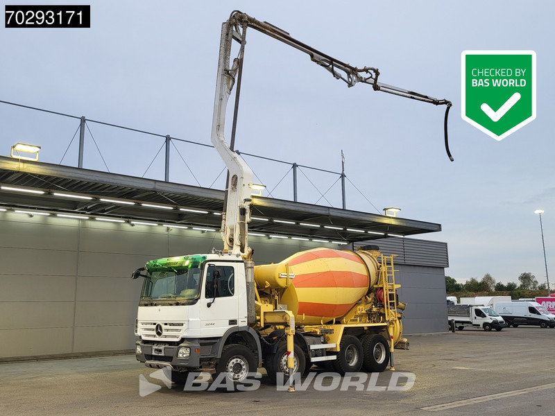 Mercedes-Benz Actros 3244 8X4 Retarder Putzmeister 24 Mtrs Pumi Big-Axle 3-Pedals Euro 4 - Betongpumpe: bilde 1 Mercedes-Benz Actros 3244 8X4 Retarder Putzmeister 24 Mtrs Pumi Big-Axle 3-Pedals Euro 4 - Betongpumpe: bilde 1