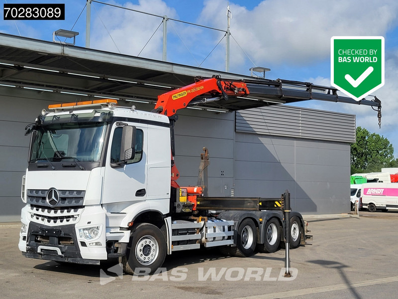 Mercedes-Benz Actros 3245 Actros 8X4 Palfinger PK22002 EH Crane 17tons hooklift Big-Axle Lift+Lenkachse Navi Euro 6 - Krokbil, Kranbil: bilde 1 Mercedes-Benz Actros 3245 Actros 8X4 Palfinger PK22002 EH Crane 17tons hooklift Big-Axle Lift+Lenkachse Navi Euro 6 - Krokbil, Kranbil: bilde 1