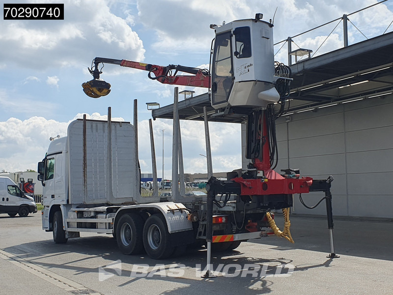 Mercedes-Benz Actros 3346 6X4 Original KM's! FTG V10CX.81 Kran Crane Holztransport Big-Axle Steelsuspension - Tømmerbil, Kranbil: bilde 2 Mercedes-Benz Actros 3346 6X4 Original KM's! FTG V10CX.81 Kran Crane Holztransport Big-Axle Steelsuspension - Tømmerbil, Kranbil: bilde 2