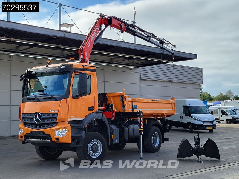 Mercedes-Benz Arocs 1835 4X4 4x4 Fassi F135AC.0.24 Crane Kran Meiller 3-Way Tipper Big-Axle - Tippbil, Kranbil: bilde 3 Mercedes-Benz Arocs 1835 4X4 4x4 Fassi F135AC.0.24 Crane Kran Meiller 3-Way Tipper Big-Axle - Tippbil, Kranbil: bilde 3