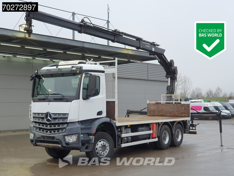 Mercedes-Benz Arocs 2636 6X4 Hiab 144 E-3 Hipro Kran Crane Remote Full Steel Euro 6 - Planbil, Kranbil: bilde 1 Mercedes-Benz Arocs 2636 6X4 Hiab 144 E-3 Hipro Kran Crane Remote Full Steel Euro 6 - Planbil, Kranbil: bilde 1