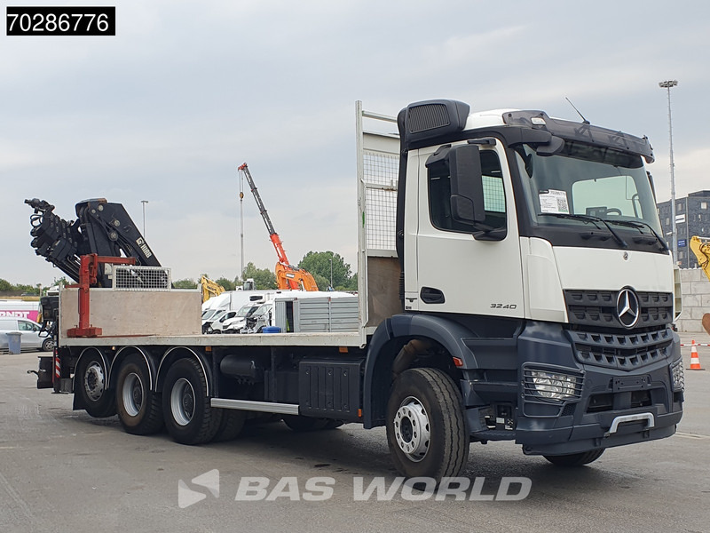 Planbil, Kranbil Mercedes-Benz Arocs 3240 8X4 HIAB 211E-6 HIPRO Big-Axle Lift+Steering Navi Euro 6: bilde 16