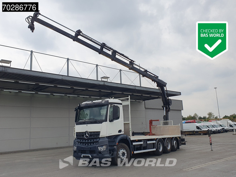 Mercedes-Benz Arocs 3240 8X4 HIAB 211E-6 HIPRO Big-Axle Lift+Steering Navi Euro 6 - Planbil, Kranbil: bilde 1 Mercedes-Benz Arocs 3240 8X4 HIAB 211E-6 HIPRO Big-Axle Lift+Steering Navi Euro 6 - Planbil, Kranbil: bilde 1