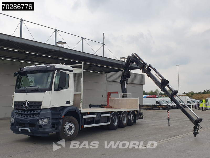 Planbil, Kranbil Mercedes-Benz Arocs 3240 8X4 HIAB 211E-6 HIPRO Big-Axle Lift+Steering Navi Euro 6: bilde 8