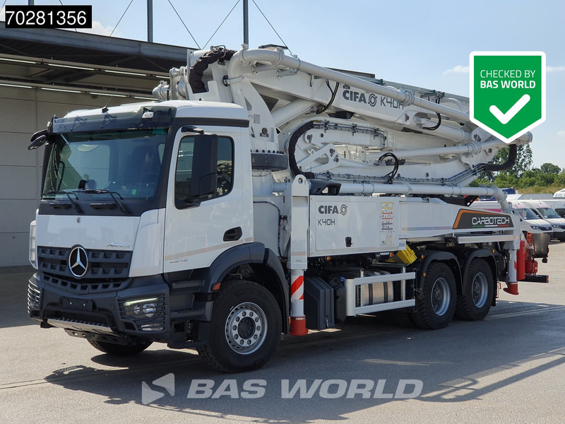 Mercedes-Benz Arocs 3343 6X4 CIFA K40H Carbotech Pump 5 arm Big-Axle Navi Euro 6 - Betongpumpe: bilde 1 Mercedes-Benz Arocs 3343 6X4 CIFA K40H Carbotech Pump 5 arm Big-Axle Navi Euro 6 - Betongpumpe: bilde 1
