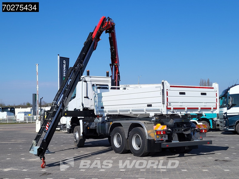 Mercedes-Benz Arocs 3348 6X6 Fassi F255A.2.24 xe-dynamic Kran Dreiseitenkipper Navi Euro 6 - Tippbil, Kranbil: bilde 2 Mercedes-Benz Arocs 3348 6X6 Fassi F255A.2.24 xe-dynamic Kran Dreiseitenkipper Navi Euro 6 - Tippbil, Kranbil: bilde 2