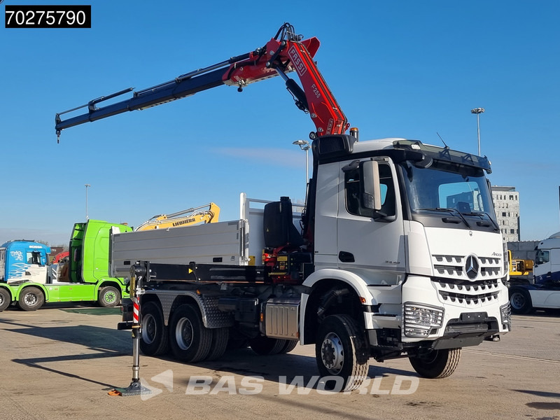 Mercedes-Benz Arocs 3348 6X6 Full Steel Retarder Fassi 25T/M Crane Kran Euro 6 - Tippbil, Kranbil: bilde 3 Mercedes-Benz Arocs 3348 6X6 Full Steel Retarder Fassi 25T/M Crane Kran Euro 6 - Tippbil, Kranbil: bilde 3