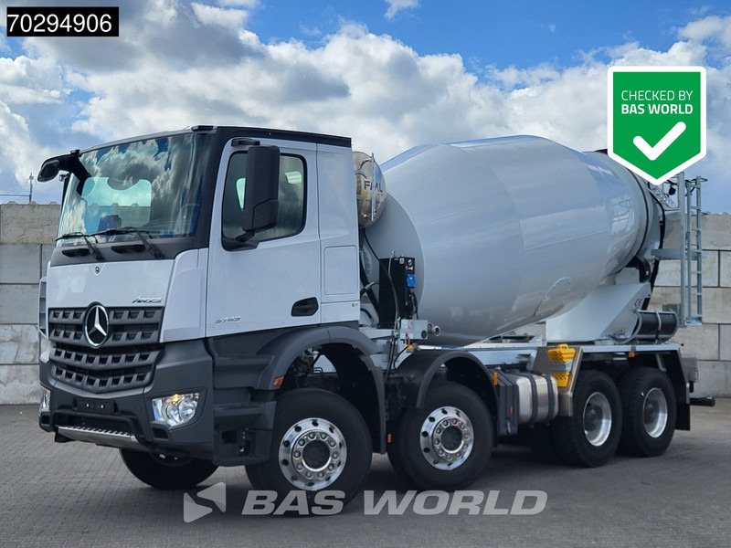 Mercedes-Benz Arocs 3743 8X4 New! 10m3 FML BSH 103 Mixer Steelsuspension Big-Axle Automatic Euro 6 - Betongbil: bilde 1 Mercedes-Benz Arocs 3743 8X4 New! 10m3 FML BSH 103 Mixer Steelsuspension Big-Axle Automatic Euro 6 - Betongbil: bilde 1