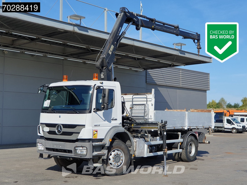 Mercedes-Benz Axor 1833 Axor 4X2 HIAB XS B-122 HIDUO Crane Kran Manual Steelsuspension Big-Axle Euro 5 - Tippbil, Kranbil: bilde 1 Mercedes-Benz Axor 1833 Axor 4X2 HIAB XS B-122 HIDUO Crane Kran Manual Steelsuspension Big-Axle Euro 5 - Tippbil, Kranbil: bilde 1