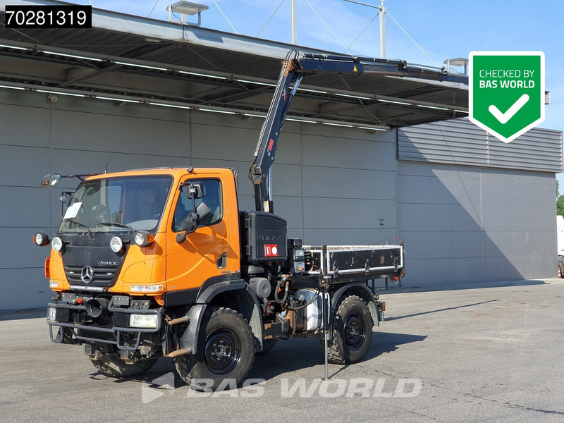 Mercedes-Benz U20 4X4 Hiab 022D-3 HIDUO Kran Crane Hydraulic Euro 5 - Planbil, Kranbil: bilde 1 Mercedes-Benz U20 4X4 Hiab 022D-3 HIDUO Kran Crane Hydraulic Euro 5 - Planbil, Kranbil: bilde 1