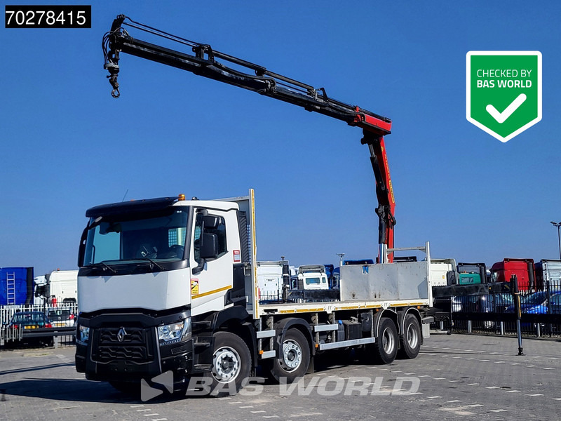 Renault C 430 8X4 Palfinger 22002 EH kran Crane Big-Axle steel suspension Euro 6 - Planbil, Kranbil: bilde 1 Renault C 430 8X4 Palfinger 22002 EH kran Crane Big-Axle steel suspension Euro 6 - Planbil, Kranbil: bilde 1
