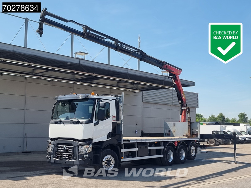 Renault C 480 8X4 Palfinger 24.001 SLD5 Kran Crane Lift-Lenkachse Euro 6 - Planbil, Kranbil: bilde 1 Renault C 480 8X4 Palfinger 24.001 SLD5 Kran Crane Lift-Lenkachse Euro 6 - Planbil, Kranbil: bilde 1