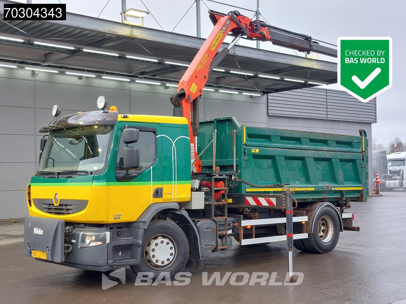 Renault D 280 D 4X2 Palfinger 12t/m Crane Tipper Automatic Euro 5 - Tippbil, Kranbil: bilde 1 Renault D 280 D 4X2 Palfinger 12t/m Crane Tipper Automatic Euro 5 - Tippbil, Kranbil: bilde 1