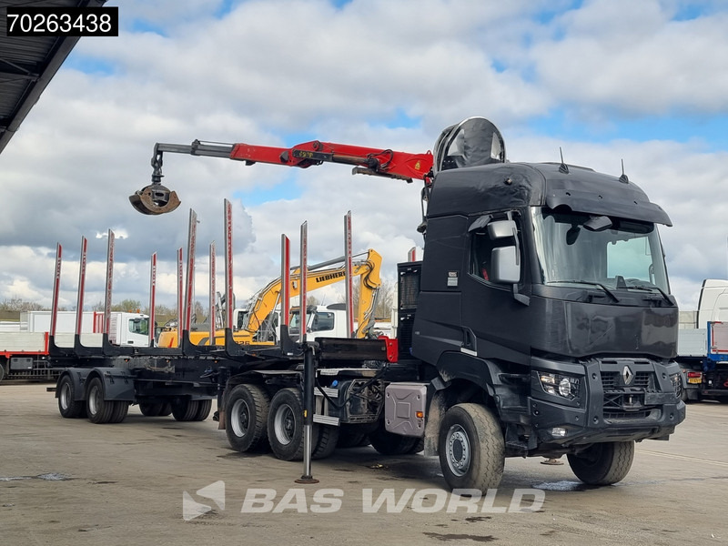 Renault K 520 6X6 Holz Kran Palfinger Q180Z96 6x6 Big-Axle Steelsuspension - Tømmerbil, Kranbil: bilde 2 Renault K 520 6X6 Holz Kran Palfinger Q180Z96 6x6 Big-Axle Steelsuspension - Tømmerbil, Kranbil: bilde 2