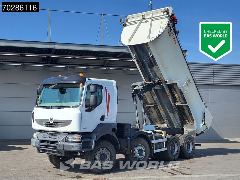 Renault Kerax 430 8X4 16m3 tipper Retarder Big-Axle steel suspension automatic Euro 5 - Tippbil: bilde 1 Renault Kerax 430 8X4 16m3 tipper Retarder Big-Axle steel suspension automatic Euro 5 - Tippbil: bilde 1