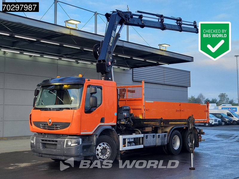 Renault Premium 430 Lander 6X4 HIAB 211 EP-4 Crane Kran 10m3Tipper Big-Axle Euro 5 - Tippbil, Kranbil: bilde 1 Renault Premium 430 Lander 6X4 HIAB 211 EP-4 Crane Kran 10m3Tipper Big-Axle Euro 5 - Tippbil, Kranbil: bilde 1