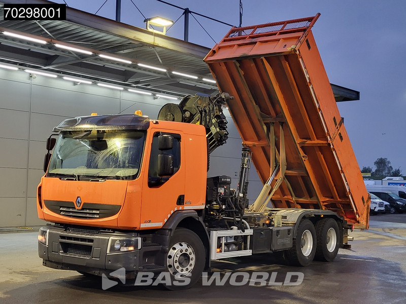 Renault Premium 430 Lander 6X4 HIAB 211 EP-4 Crane Tipper Big-Axle Automatic Euro 5 - Tippbil, Kranbil: bilde 2 Renault Premium 430 Lander 6X4 HIAB 211 EP-4 Crane Tipper Big-Axle Automatic Euro 5 - Tippbil, Kranbil: bilde 2