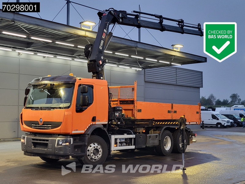 Renault Premium 430 Lander 6X4 HIAB 211 EP-4 Crane Tipper Big-Axle Automatic Euro 5 - Tippbil, Kranbil: bilde 1 Renault Premium 430 Lander 6X4 HIAB 211 EP-4 Crane Tipper Big-Axle Automatic Euro 5 - Tippbil, Kranbil: bilde 1