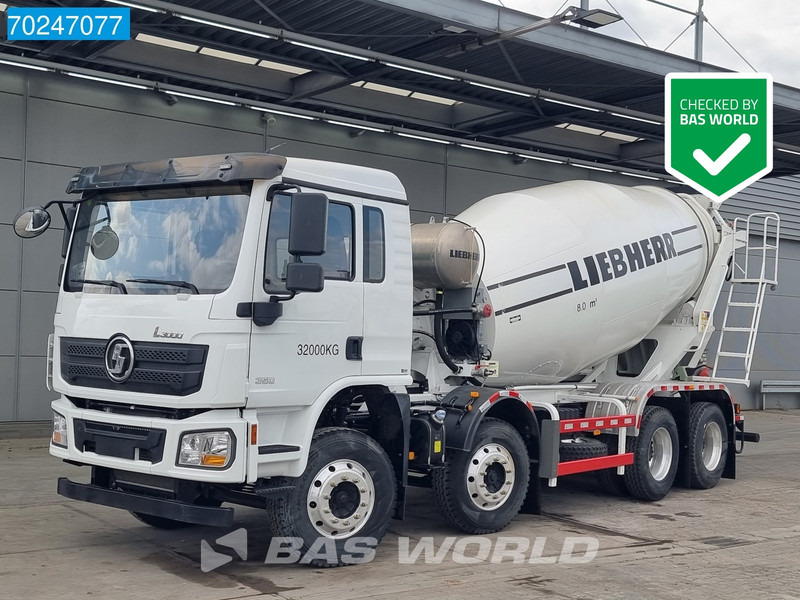 SHACMAN L3000 8X4 NEW 8m3 Liebherr Mixer Big Axle Steel suspension - Betongbil: bilde 1 SHACMAN L3000 8X4 NEW 8m3 Liebherr Mixer Big Axle Steel suspension - Betongbil: bilde 1
