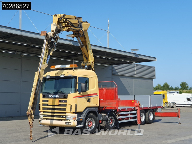 Scania 124G 470 8X4 Palfinger PK45000 C4 Crane Kran Fly-Jib Manual Steering Axle Euro 3 - Planbil, Kranbil: bilde 5 Scania 124G 470 8X4 Palfinger PK45000 C4 Crane Kran Fly-Jib Manual Steering Axle Euro 3 - Planbil, Kranbil: bilde 5