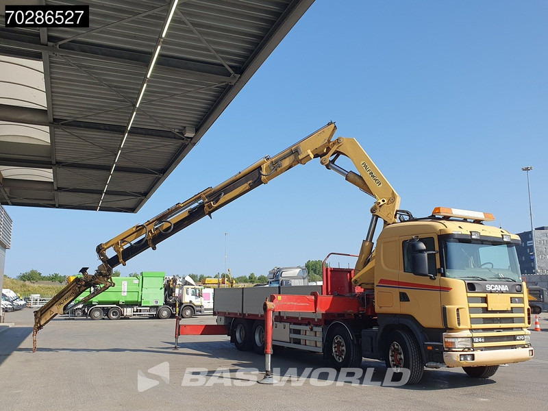 Scania 124G 470 8X4 Palfinger PK45000 C4 Crane Kran Fly-Jib Manual Steering Axle Euro 3 - Planbil, Kranbil: bilde 3 Scania 124G 470 8X4 Palfinger PK45000 C4 Crane Kran Fly-Jib Manual Steering Axle Euro 3 - Planbil, Kranbil: bilde 3
