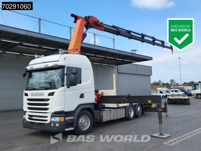 Scania G410 6X2 Palfinger 53002 SH Kran Crane Lift+steering ACC Navi Euro 6 - Planbil, Kranbil: bilde 1 Scania G410 6X2 Palfinger 53002 SH Kran Crane Lift+steering ACC Navi Euro 6 - Planbil, Kranbil: bilde 1