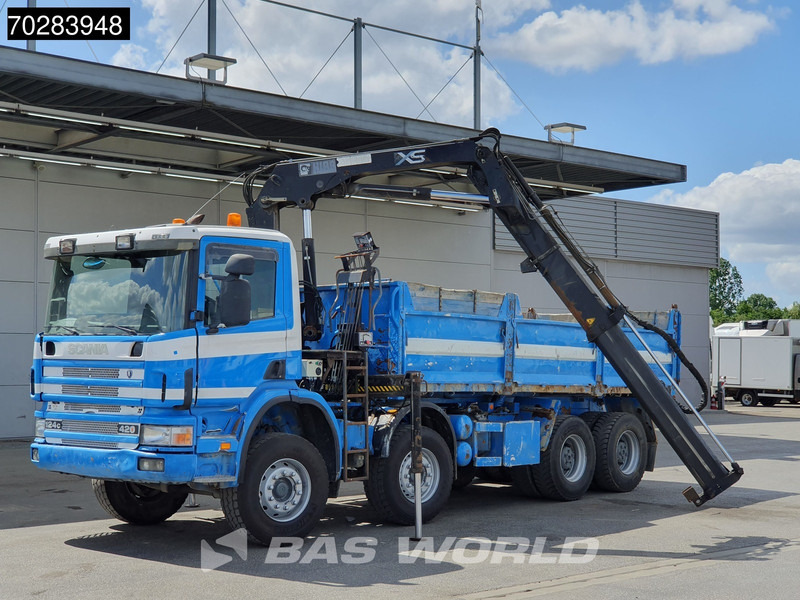 Scania G420 8X4 15m3 tipper Hiab 144 Crane Steelsuspension Manual Big-Axle Euro 3 - Tippbil, Kranbil: bilde 5 Scania G420 8X4 15m3 tipper Hiab 144 Crane Steelsuspension Manual Big-Axle Euro 3 - Tippbil, Kranbil: bilde 5