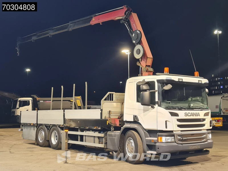 Scania P360 P 6X2 HMF 1820-K4 Kran Crane Lift+Steering Axle Air Suspension Euro 6 - Planbil, Kranbil: bilde 3 Scania P360 P 6X2 HMF 1820-K4 Kran Crane Lift+Steering Axle Air Suspension Euro 6 - Planbil, Kranbil: bilde 3