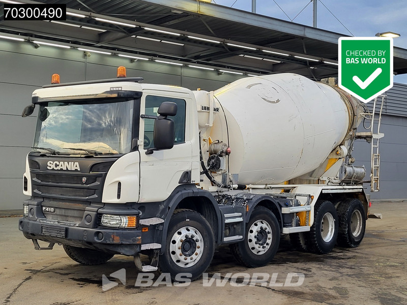 Scania P410 8X4 9m3 Liebherr HTM 904 FL mixer Steelsuspension Automatic Euro 6 - Betongbil: bilde 1 Scania P410 8X4 9m3 Liebherr HTM 904 FL mixer Steelsuspension Automatic Euro 6 - Betongbil: bilde 1
