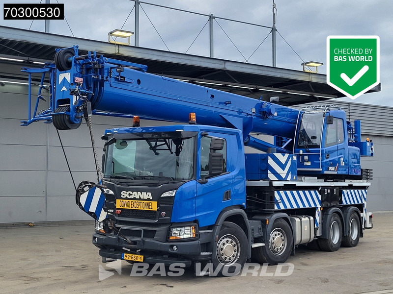 Scania P450 P 8X4 Palfinger/SANY SPC500E Telescopic Crane Retarder Navi Automatic Euro 6 - Kranbil: bilde 1 Scania P450 P 8X4 Palfinger/SANY SPC500E Telescopic Crane Retarder Navi Automatic Euro 6 - Kranbil: bilde 1