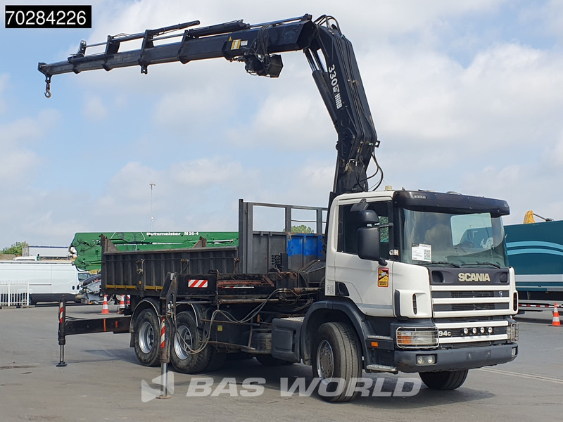Scania P94 6X4 Hiab 330-4 Kran Crane 9m3 tipper Manual Steelsuspension Euro 3 - Tippbil, Kranbil: bilde 3 Scania P94 6X4 Hiab 330-4 Kran Crane 9m3 tipper Manual Steelsuspension Euro 3 - Tippbil, Kranbil: bilde 3