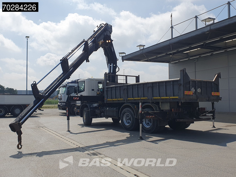 Tippbil, Kranbil Scania P94 6X4 Hiab 330-4 Kran Crane 9m3 tipper Manual Steelsuspension Euro 3: bilde 6