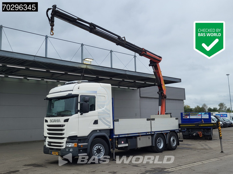 Scania R410 R 6X2 NL-Truck Palfinger PK22002-EH Crane Kran Lift+Steering-Axle Euro 6 - Planbil, Kranbil: bilde 1 Scania R410 R 6X2 NL-Truck Palfinger PK22002-EH Crane Kran Lift+Steering-Axle Euro 6 - Planbil, Kranbil: bilde 1