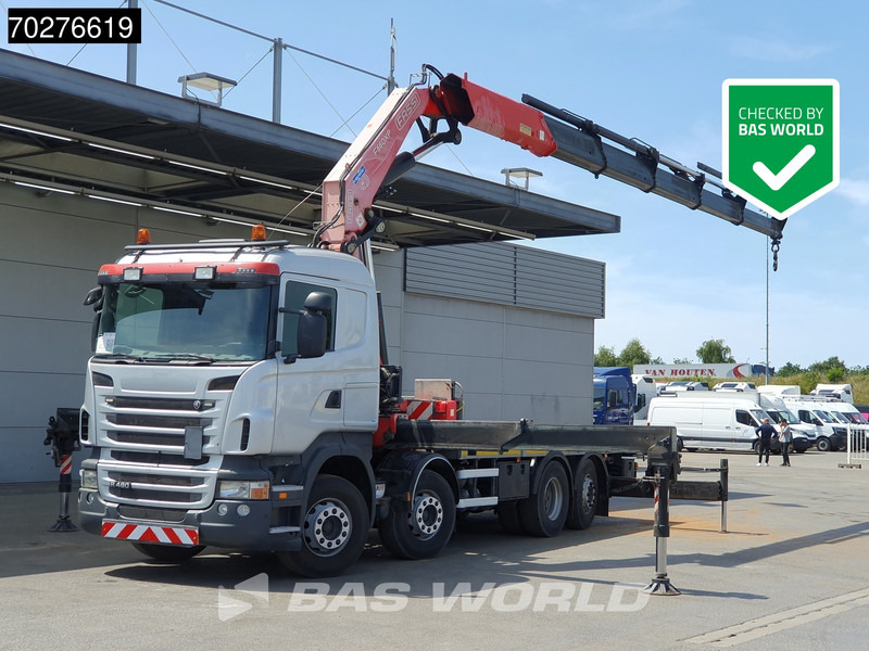 Scania R480 8X2 FASSI F660AXP.25 Manual Retarder Lift+Lenkachse Euro 5 - Planbil, Kranbil: bilde 1 Scania R480 8X2 FASSI F660AXP.25 Manual Retarder Lift+Lenkachse Euro 5 - Planbil, Kranbil: bilde 1