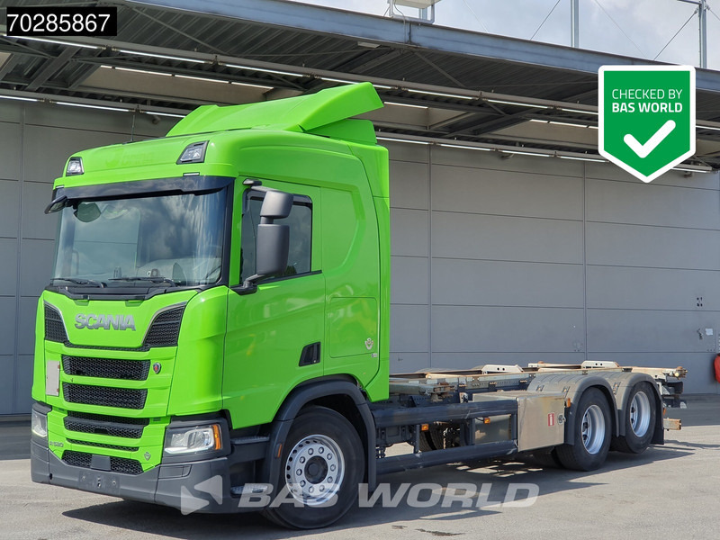 Scania R520 R 6X2 BDF Retarder Lift-axle Automatic LED ACC Euro 6 - Container-transport/ Vekselflak lastebil: bilde 1 Scania R520 R 6X2 BDF Retarder Lift-axle Automatic LED ACC Euro 6 - Container-transport/ Vekselflak lastebil: bilde 1