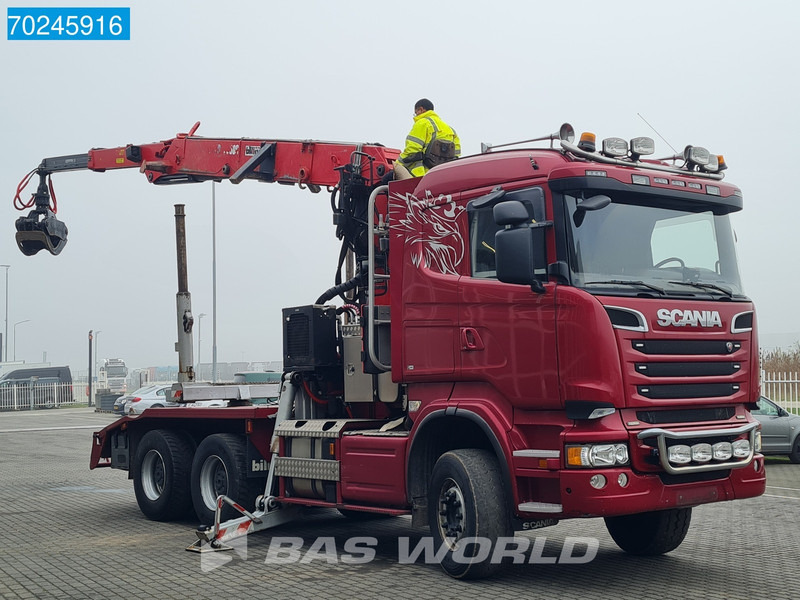 Scania R580 6X4 3-Pedals Jonsered J28505 83 Crane Kran Steel-suspension Retarder Euro 6 - Tømmerbil, Kranbil: bilde 3 Scania R580 6X4 3-Pedals Jonsered J28505 83 Crane Kran Steel-suspension Retarder Euro 6 - Tømmerbil, Kranbil: bilde 3