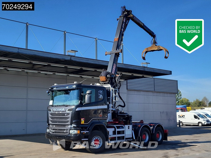 Scania R580 6X4 Holz Kran Diebolt D28 Full-Steel - Tømmerbil, Kranbil: bilde 1 Scania R580 6X4 Holz Kran Diebolt D28 Full-Steel - Tømmerbil, Kranbil: bilde 1