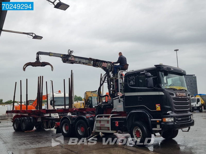 Scania R580 6X4 Holz Kran Diebolt D28 Full-Steell Extentable Trailer - Tømmerbil, Kranbil: bilde 2 Scania R580 6X4 Holz Kran Diebolt D28 Full-Steell Extentable Trailer - Tømmerbil, Kranbil: bilde 2