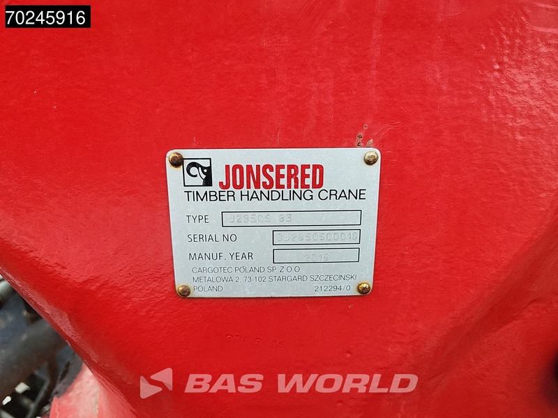 Leie Scania R580 6X4 Jonsered J28505 83 wood Crane Holztransport Steel-suspension Retarder Euro 6 Scania R580 6X4 Jonsered J28505 83 wood Crane Holztransport Steel-suspension Retarder Euro 6: bilde 8