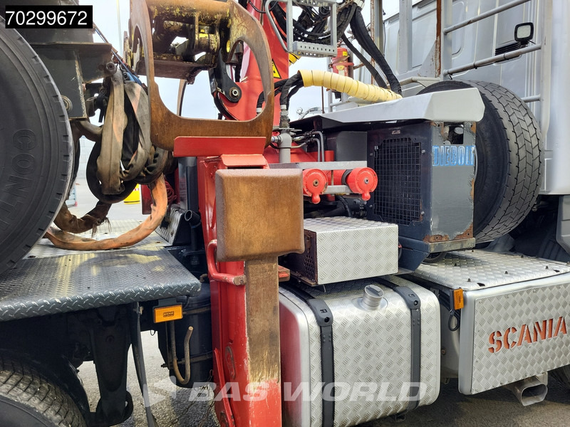 Tømmerbil, Kranbil Scania R580 R 6X4 NL-Truck Diebolt D28.81 Kran Crane Holztransport + Dolly Retarder Euro 6: bilde 12