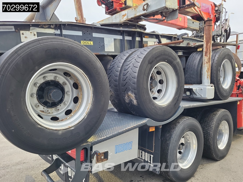Tømmerbil, Kranbil Scania R580 R 6X4 NL-Truck Diebolt D28.81 Kran Crane Holztransport + Dolly Retarder Euro 6: bilde 19
