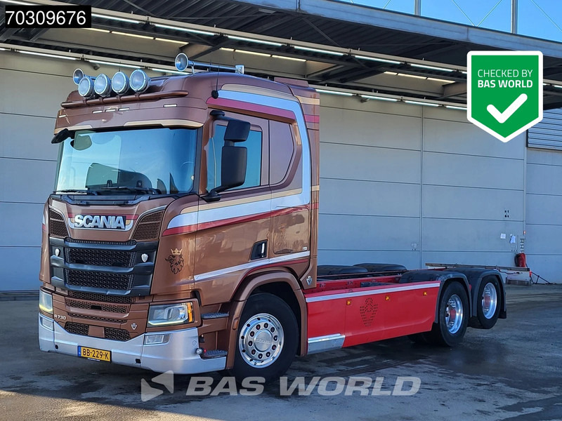 Scania R730 6X2 NL-Truck V8 chassis Lift-Axle Retarder Automatic ACC Euro 6 - Chassis lastebil: bilde 1 Scania R730 6X2 NL-Truck V8 chassis Lift-Axle Retarder Automatic ACC Euro 6 - Chassis lastebil: bilde 1