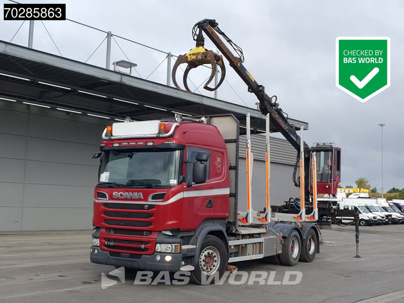Scania R730 R 6X4 HIAB F108S 79 Crane Retarder Xenon BigAxle Loglift Automatic ACC Euro 6 - Tømmerbil, Kranbil: bilde 1 Scania R730 R 6X4 HIAB F108S 79 Crane Retarder Xenon BigAxle Loglift Automatic ACC Euro 6 - Tømmerbil, Kranbil: bilde 1