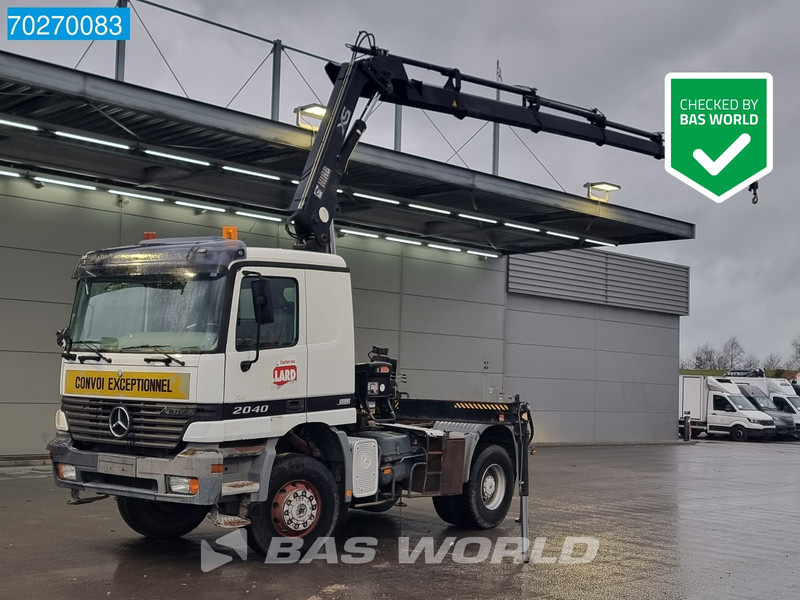 Mercedes-Benz Actros 2040 Actros 4X4 Manual 4x4 Big-Axle Full-Steel Hiab 1660-5 Kran 4x Stabilizers - Trekkvogn: bilde 1 Mercedes-Benz Actros 2040 Actros 4X4 Manual 4x4 Big-Axle Full-Steel Hiab 1660-5 Kran 4x Stabilizers - Trekkvogn: bilde 1