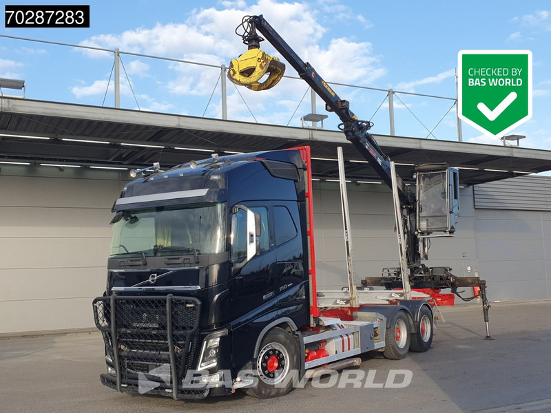 Volvo FH16 750 FH16 6X4 HIAB E96S 79 wood crane Retarder Dynamic-Steering Big-Axle Euro 6 - Tømmerbil, Kranbil: bilde 1 Volvo FH16 750 FH16 6X4 HIAB E96S 79 wood crane Retarder Dynamic-Steering Big-Axle Euro 6 - Tømmerbil, Kranbil: bilde 1