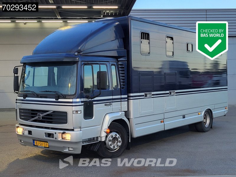 Volvo FL6 180 FL 4X2 NL-Horsetruck 4 Horses Pferdentransport Manual Euro 2 - Dyretransport lastebil: bilde 1 Volvo FL6 180 FL 4X2 NL-Horsetruck 4 Horses Pferdentransport Manual Euro 2 - Dyretransport lastebil: bilde 1