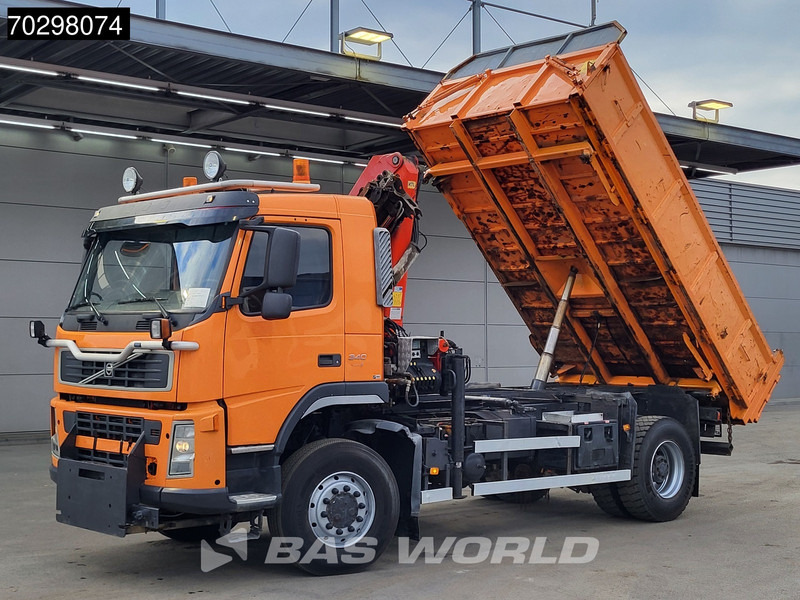 Volvo FM 340 FM 4X4 4x4 Crane Palfinger PK10501 Tipper Big-Axle Full Steel - Tippbil, Kranbil: bilde 3 Volvo FM 340 FM 4X4 4x4 Crane Palfinger PK10501 Tipper Big-Axle Full Steel - Tippbil, Kranbil: bilde 3