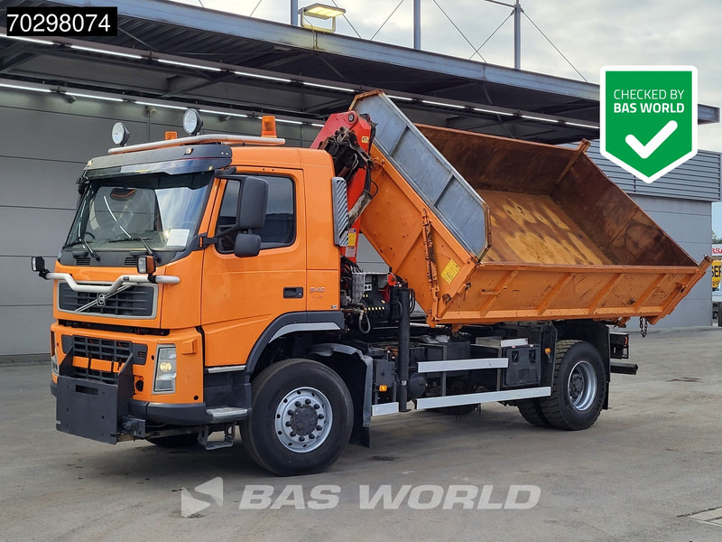 Volvo FM 340 FM 4X4 4x4 Crane Palfinger PK10501 Tipper Big-Axle Full Steel - Tippbil, Kranbil: bilde 1 Volvo FM 340 FM 4X4 4x4 Crane Palfinger PK10501 Tipper Big-Axle Full Steel - Tippbil, Kranbil: bilde 1