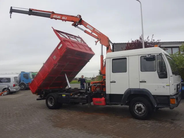MAN 12.224 DC,8,5 TON ATLAS KRAAN,KIPPER,MANUAL POMP - Tippbil, Kranbil: bilde 1 MAN 12.224 DC,8,5 TON ATLAS KRAAN,KIPPER,MANUAL POMP - Tippbil, Kranbil: bilde 1