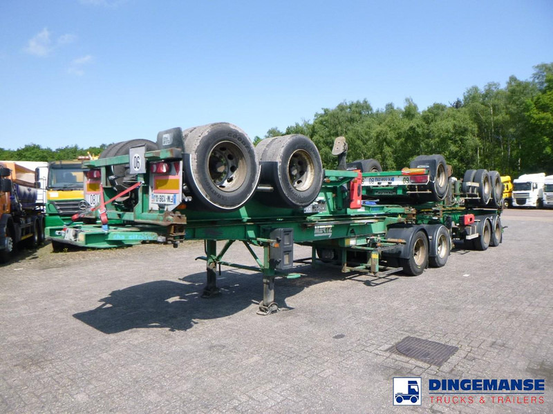 ASCA Stack 4 x container trailer + dolly 20-30-40-45 ft - Container-transport/ Vekselflak semitrailer: bilde 1 ASCA Stack 4 x container trailer + dolly 20-30-40-45 ft - Container-transport/ Vekselflak semitrailer: bilde 1